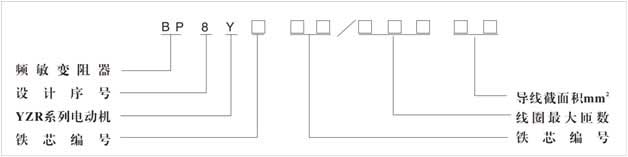BP8Y頻敏變阻型號(hào)意義器型號(hào)意義